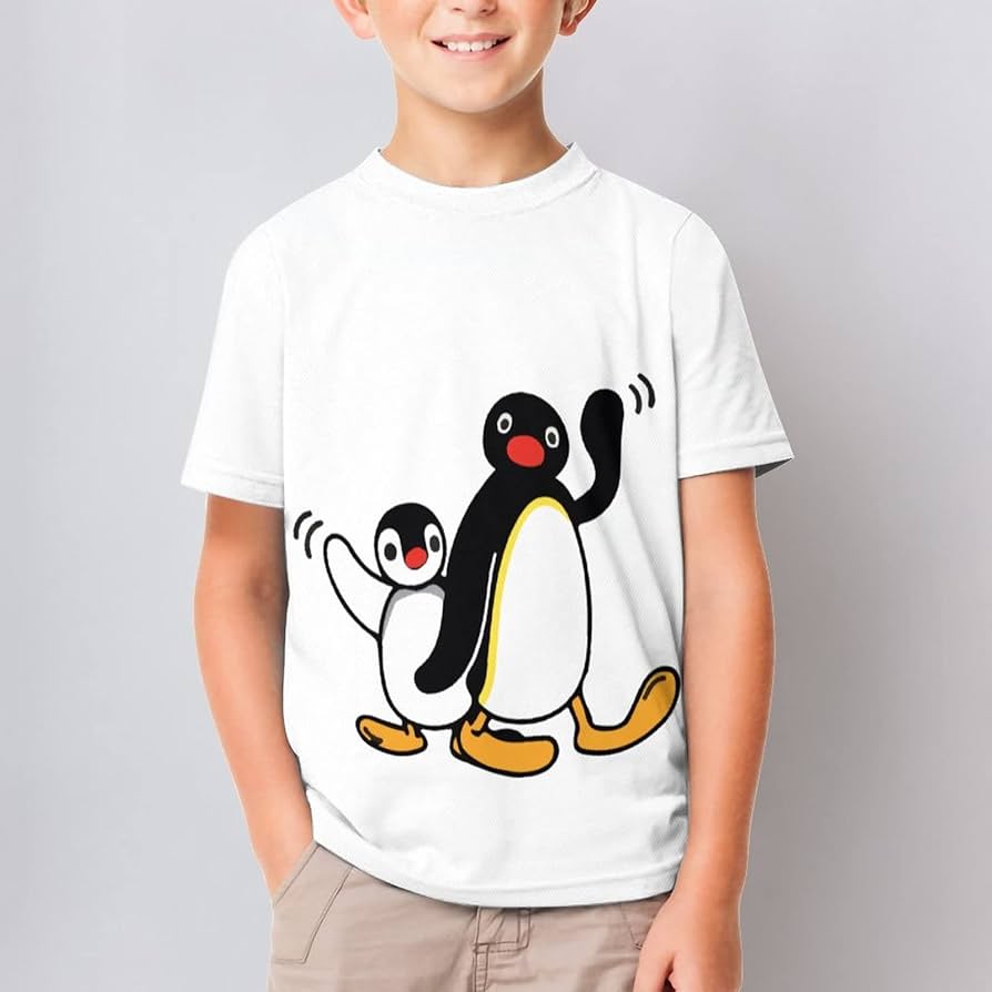 ペンギン キッズ 半袖 Tシャツ 女の子 赤ちゃん の撮影 男の子